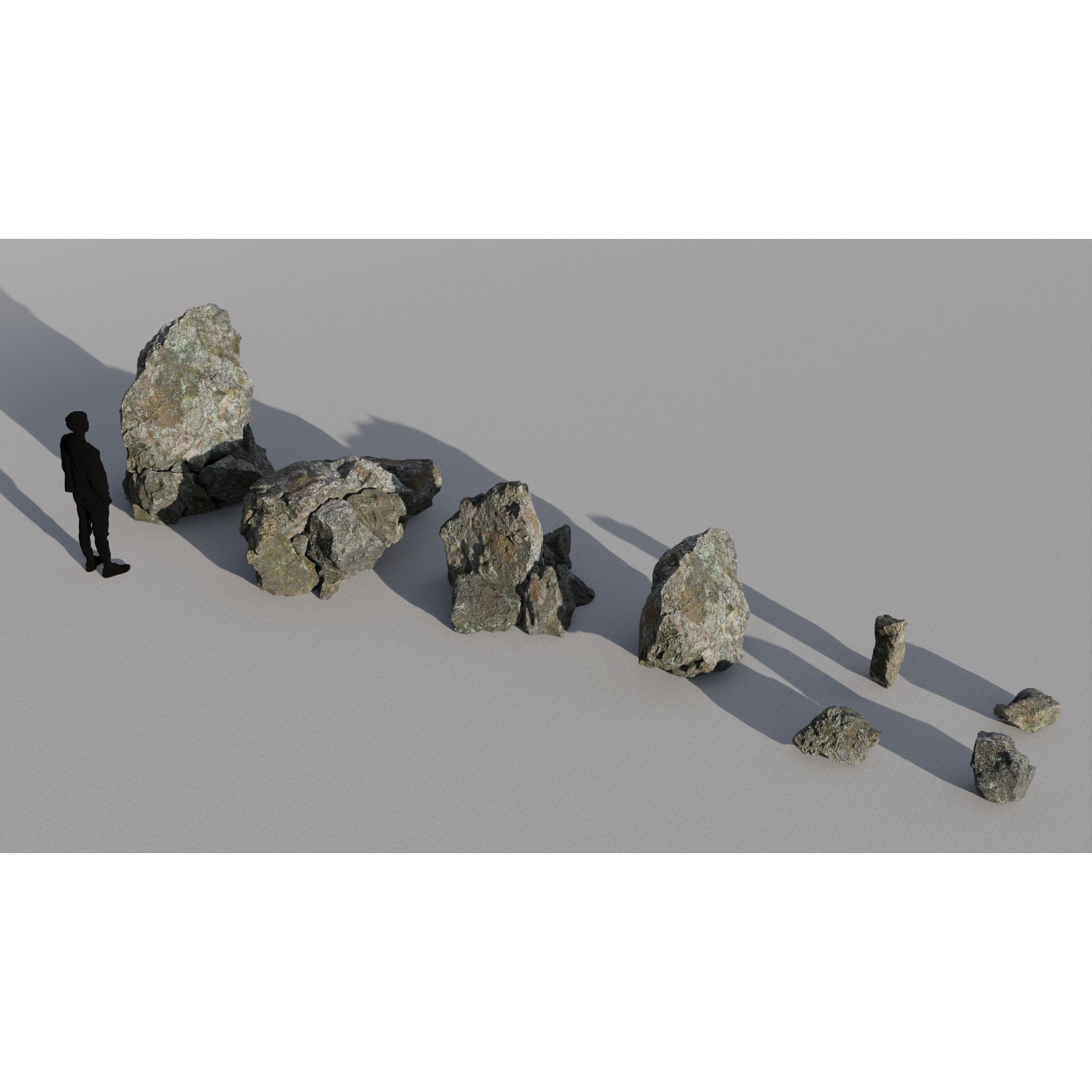 Moss Biome Ground Scatter - Low-Poly Game-Ready 3D Model - View 38