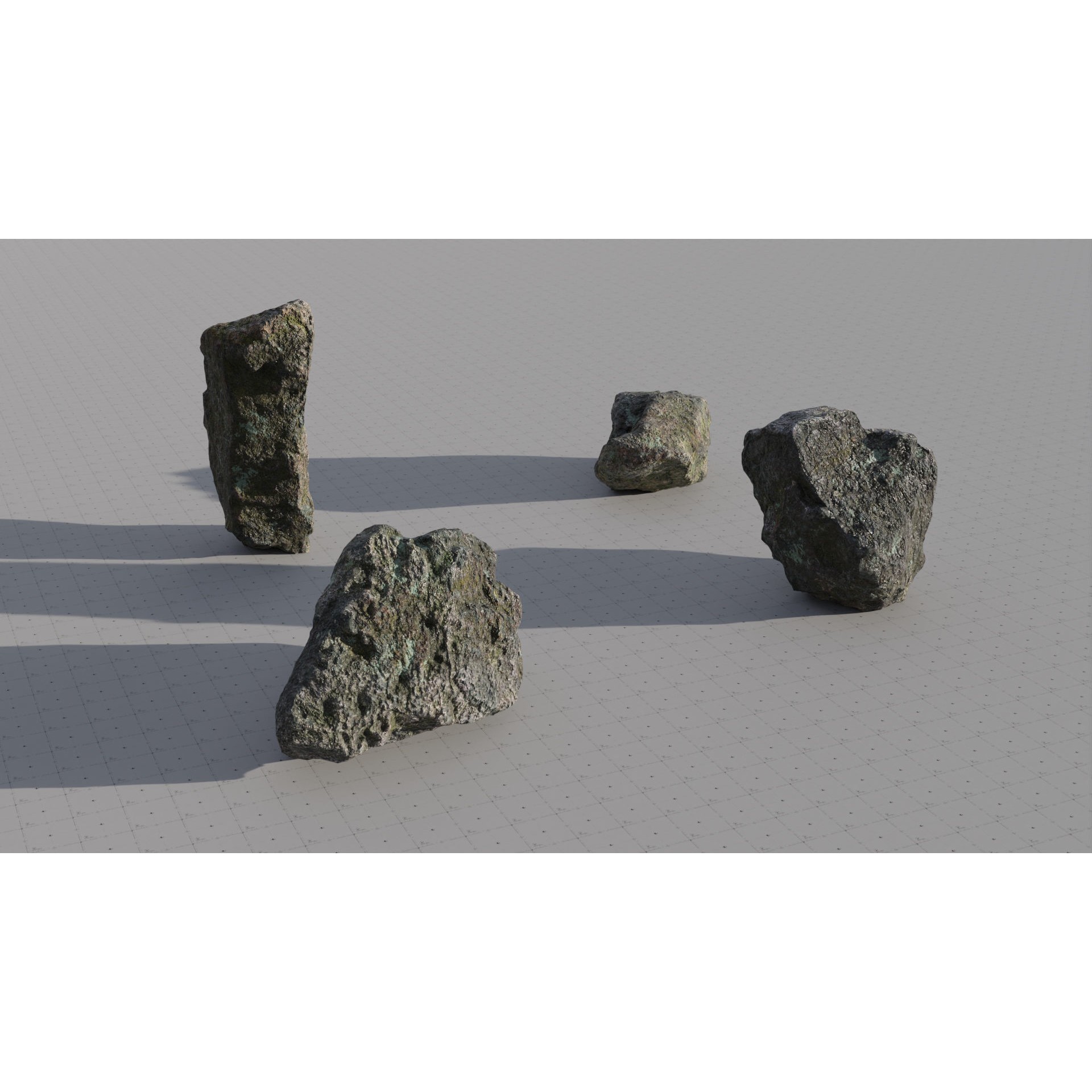 Moss Biome Ground Scatter - Low-Poly Game-Ready 3D Model - View 41