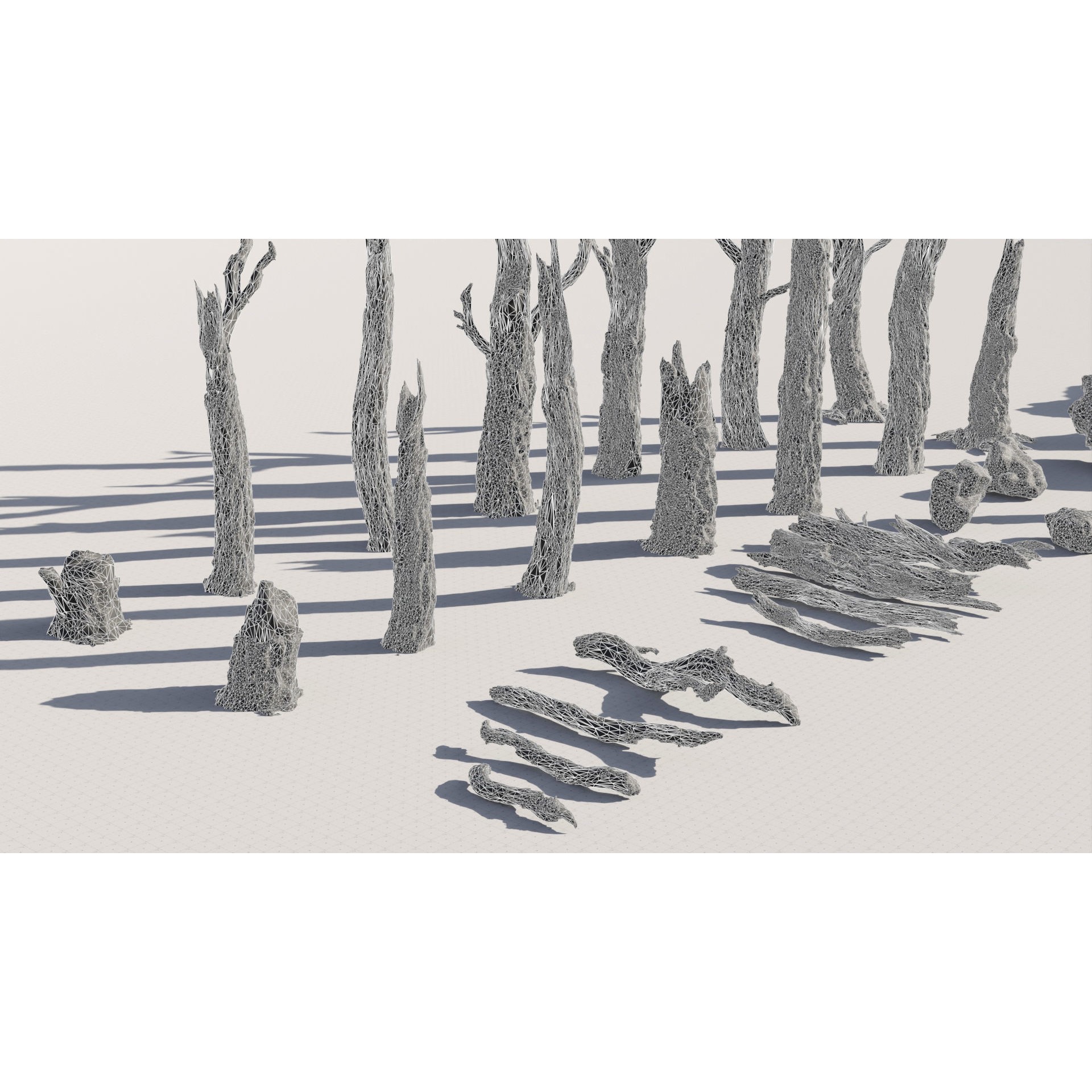 Moss Biome Ground Scatter - Low-Poly Game-Ready 3D Model - View 43