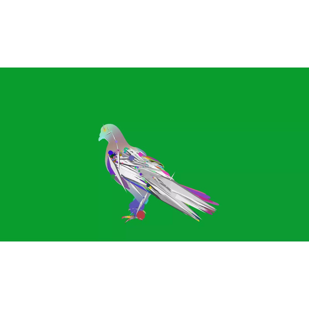 Saxon Monk Pigeon 3D Model – Low Poly Game Ready Asset, FBX - View 18