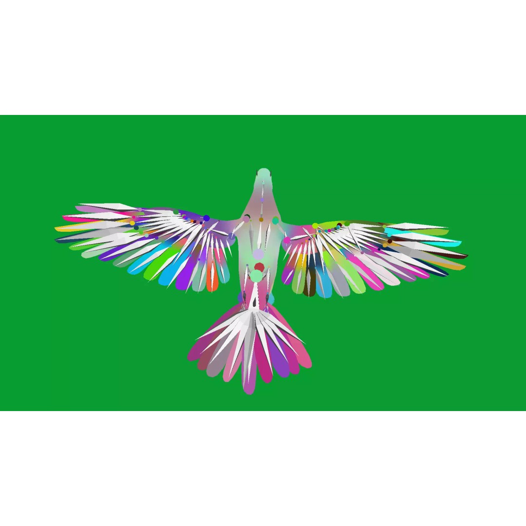 Saxon Monk Pigeon 3D Model – Low Poly Game Ready Asset, FBX - View 19