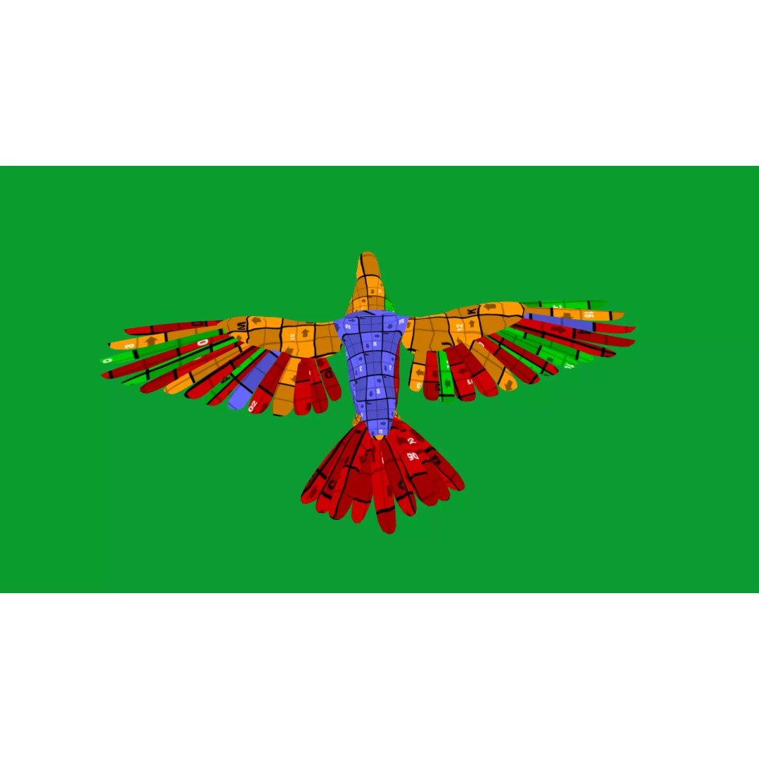 Saxon Monk Pigeon 3D Model – Low Poly Game Ready Asset, FBX - View 22