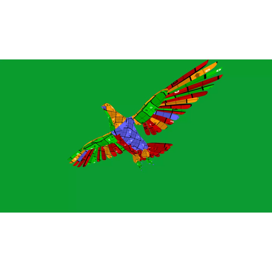 Saxon Monk Pigeon 3D Model – Low Poly Game Ready Asset, FBX - View 27