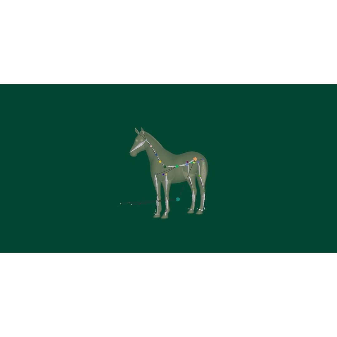 American Quarter Horse 3D Model – Low Poly Game Asset, FBX, PBR - View 20