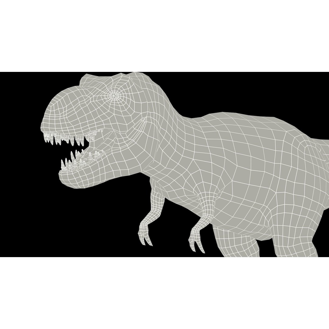 Tyrannosaurus Rex 3D Model – Low Poly Animated Asset, FBX