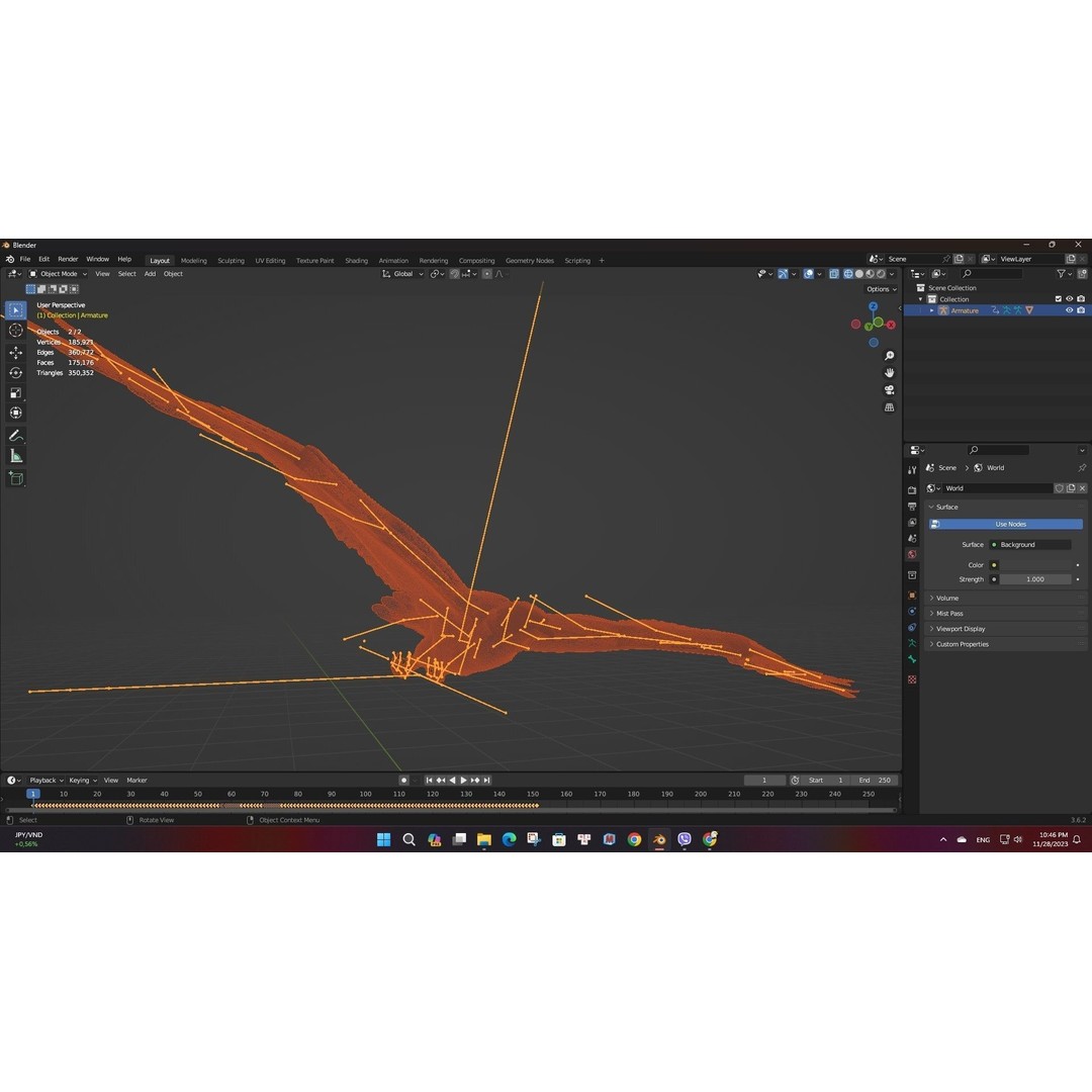 Eagle V2E 3D Model – Rigged Animated Bird with PBR Textures - View 22