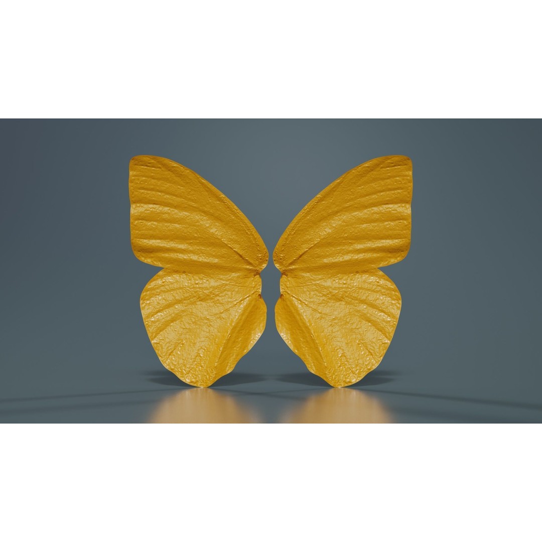 Common Emigrant 3D Model – Low Poly Insect with PBR Textures, FBX - View 14