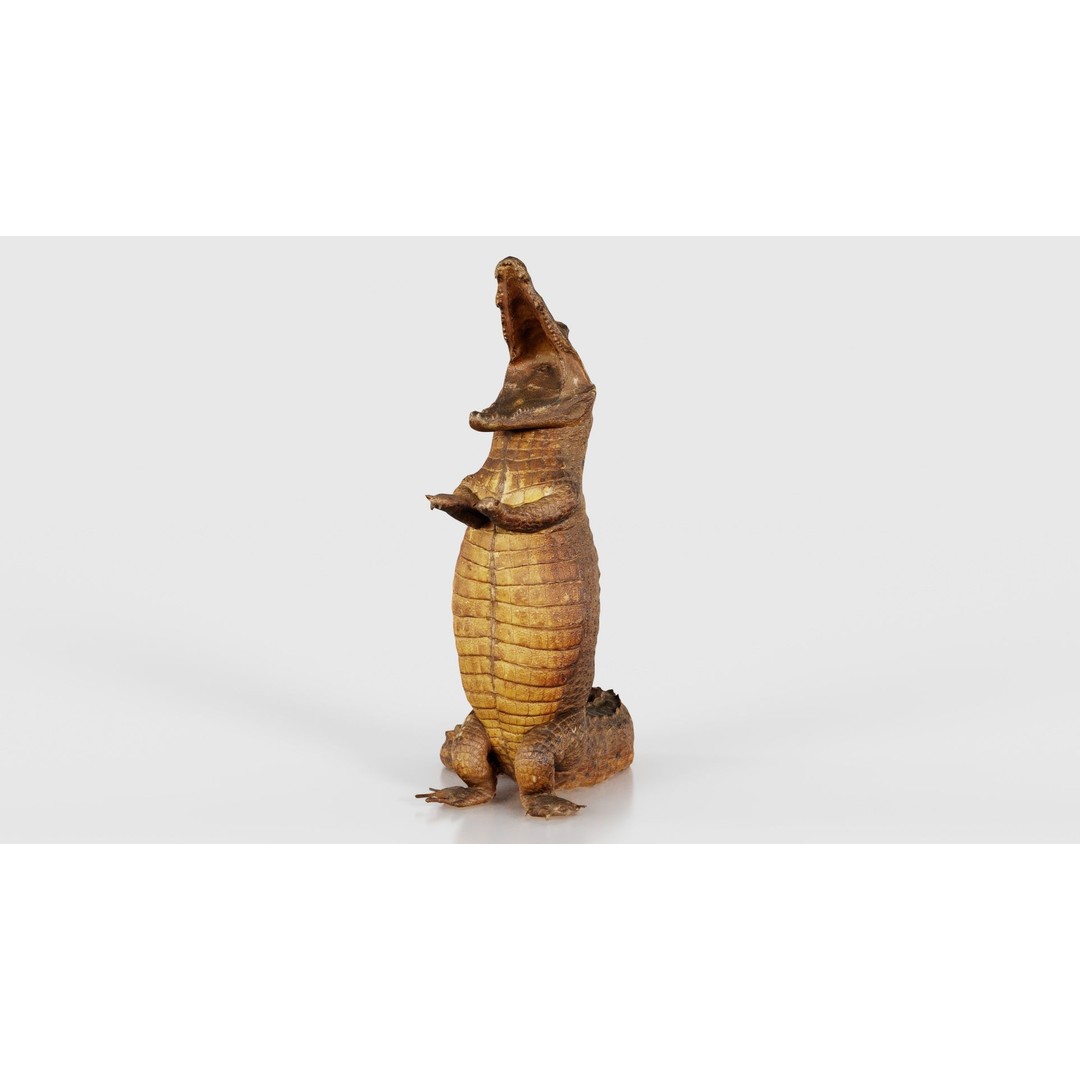 Crocodile Statue 3D Model – Low Poly PBR Asset for Blender, FBX - View 26
