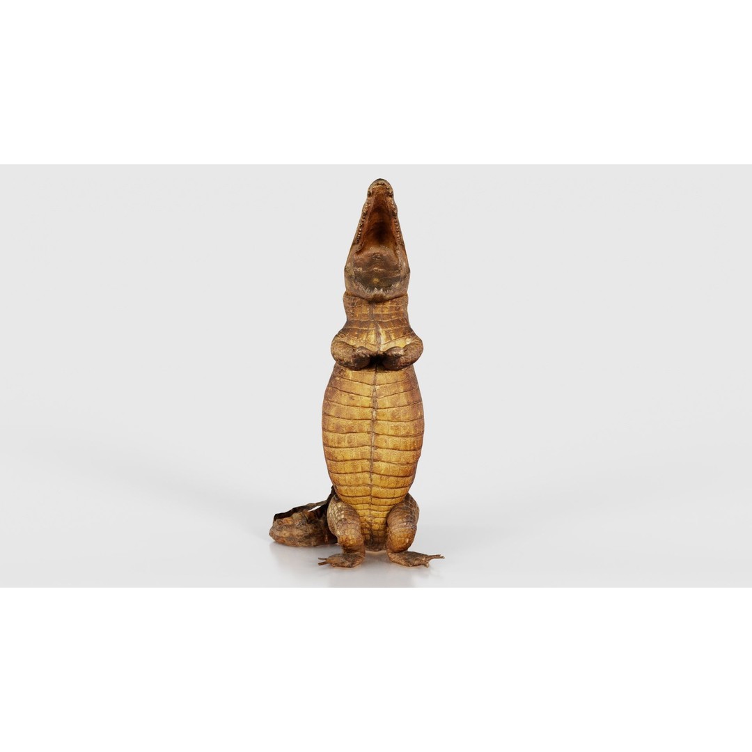 Crocodile Statue 3D Model – Low Poly PBR Asset for Blender, FBX - View 27