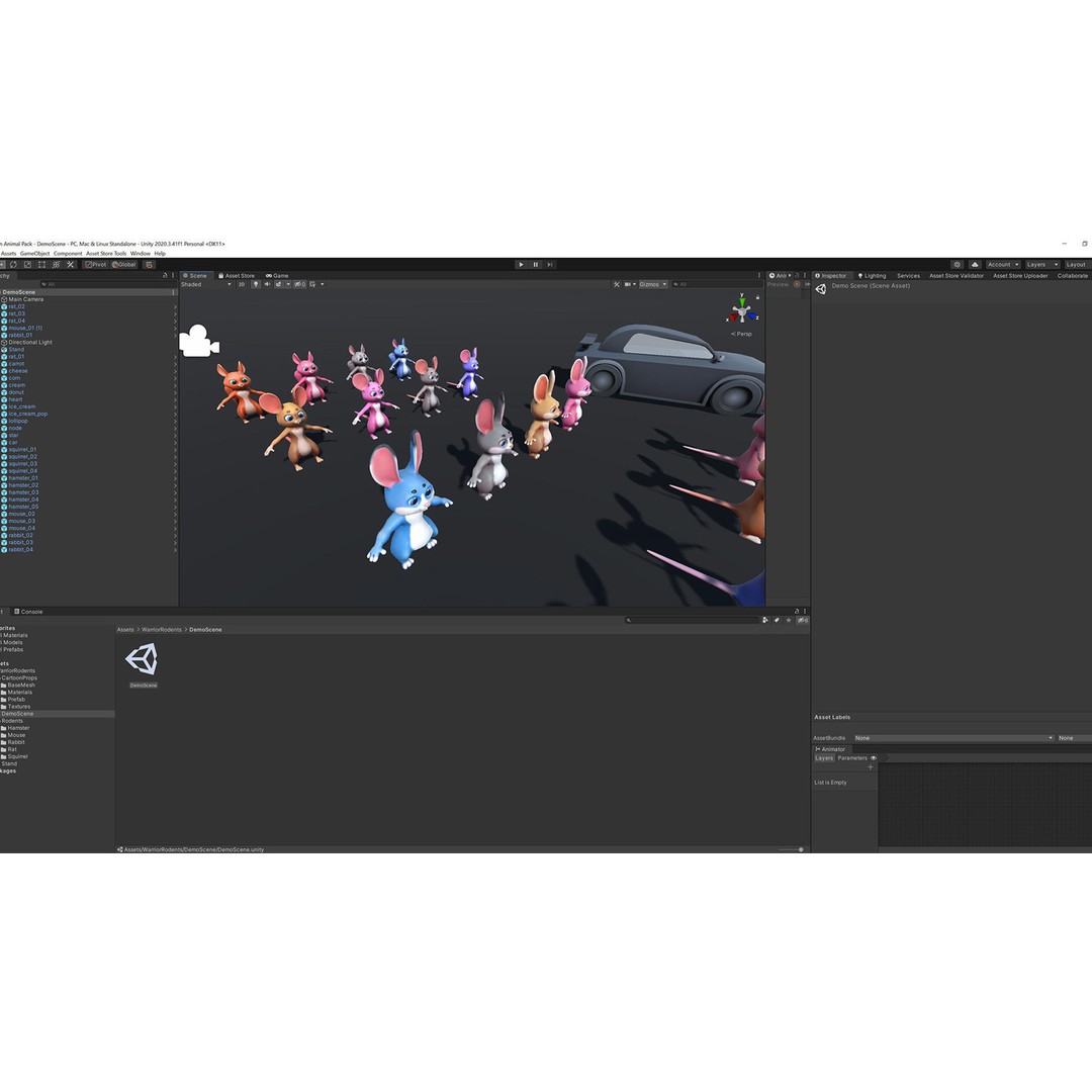 Warrior Rodents Pack 3D Model – Low Poly Game Characters, FBX - View 18