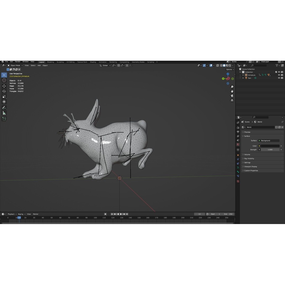 Rabbit 3D Model – Rigged Animated Character, PBR Textures, FBX - View 20