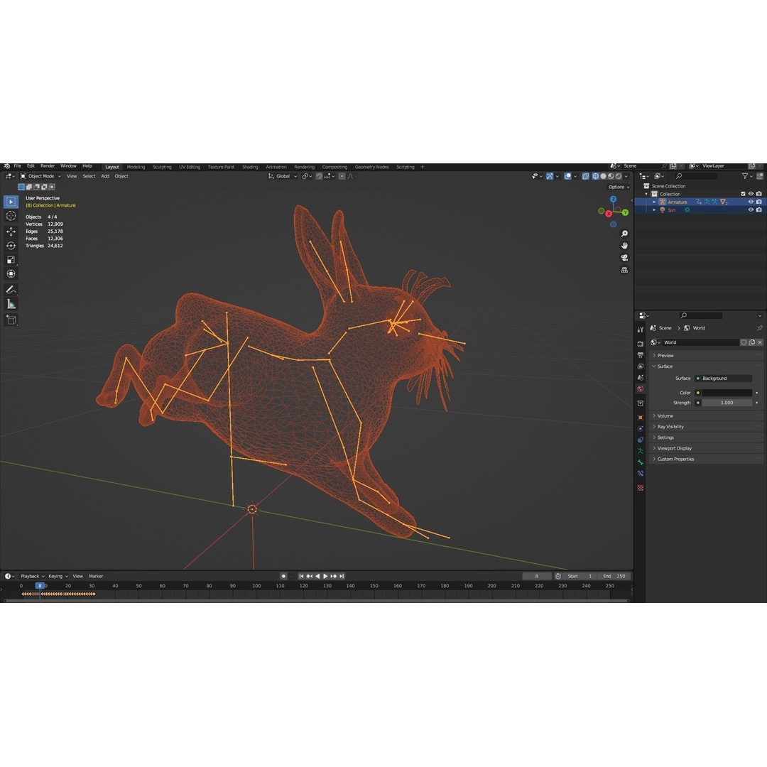 Rabbit 3D Model – Rigged Animated Character, PBR Textures, FBX - View 21