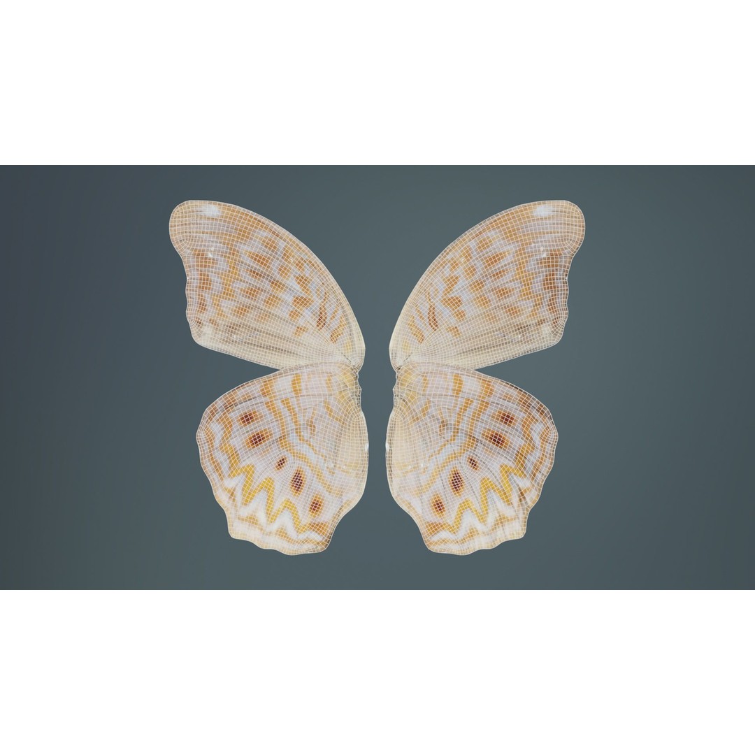 Great Eggfly 3D Model – Low Poly Insect, PBR Textures, FBX - View 11