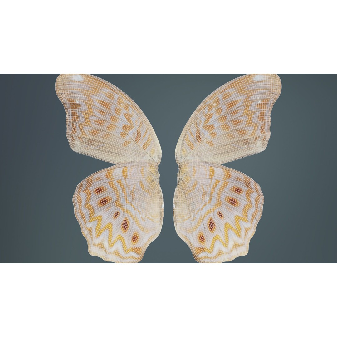 Great Eggfly 3D Model – Low Poly Insect, PBR Textures, FBX - View 12