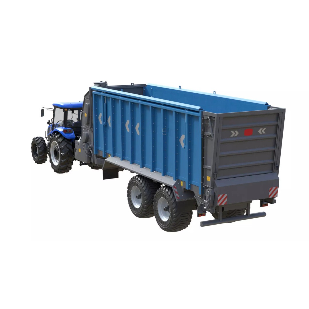 New Holland WorkMaster Tractor 3D Model – Low Poly Game Asset, FBX - View 11