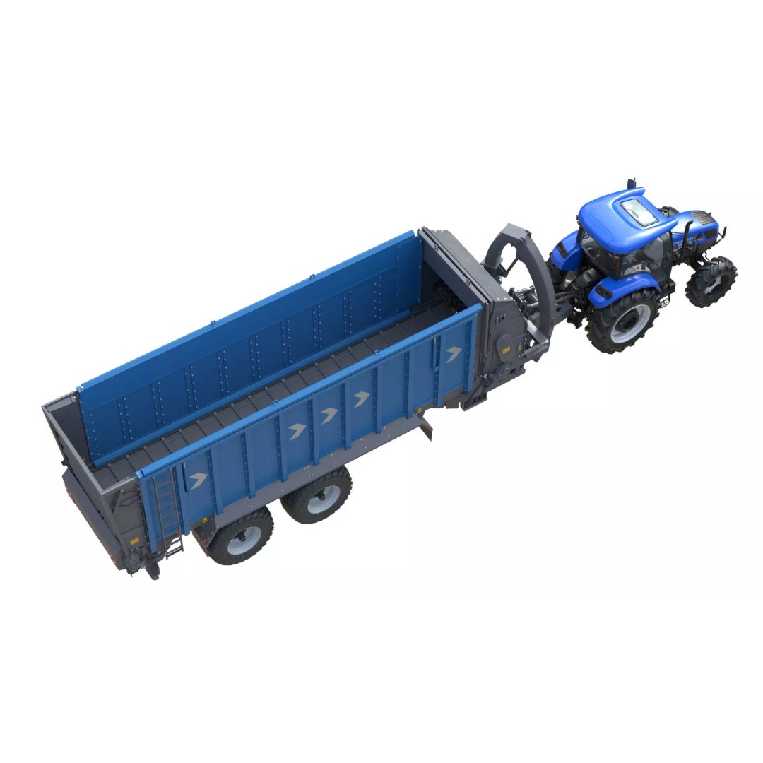 New Holland WorkMaster Tractor 3D Model – Low Poly Game Asset, FBX - View 7
