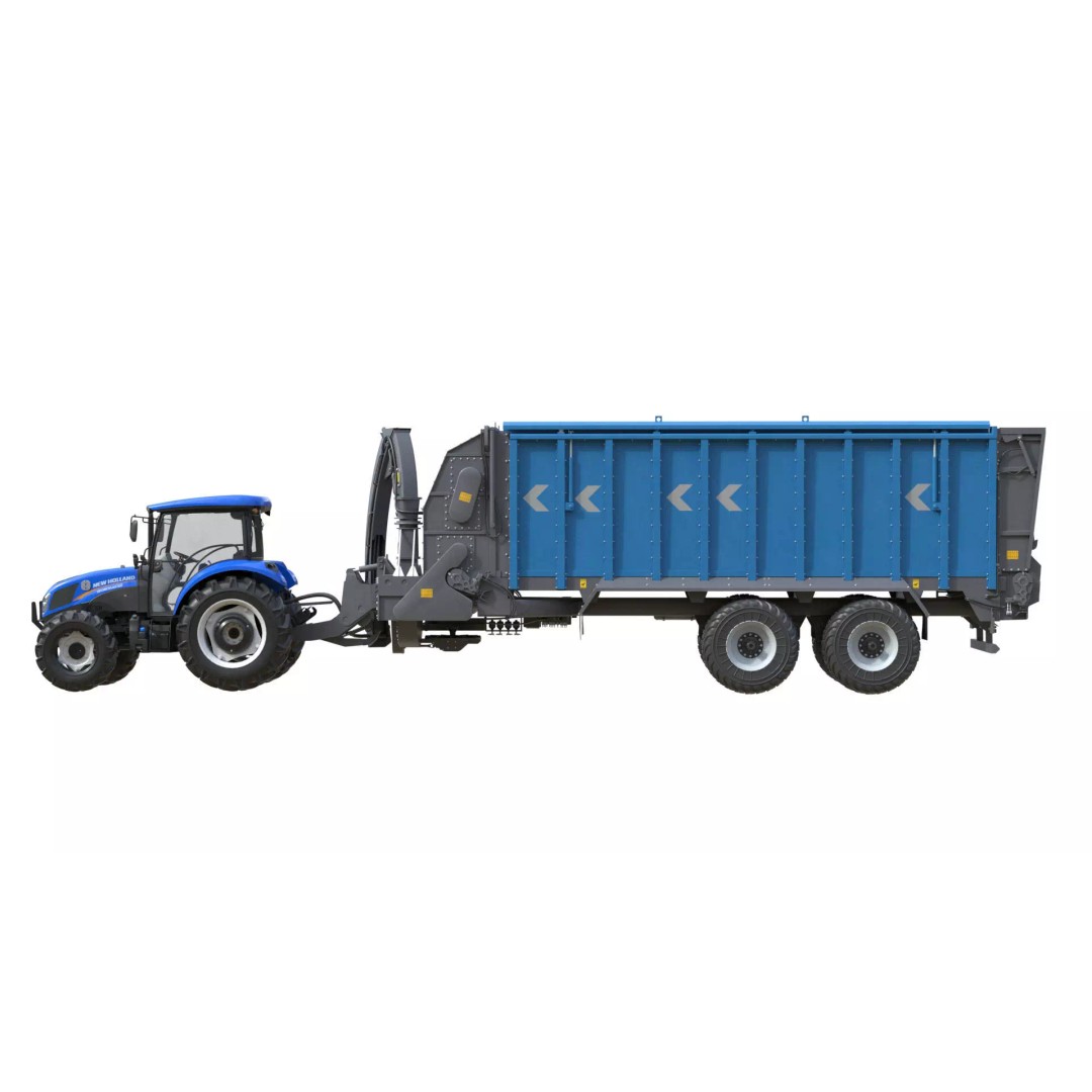 New Holland WorkMaster Tractor 3D Model – Low Poly Game Asset, FBX - View 8