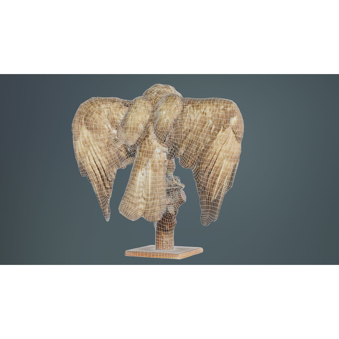 Australasian Harrier 3D Model – Low Poly Bird, FBX, Blender - View 12