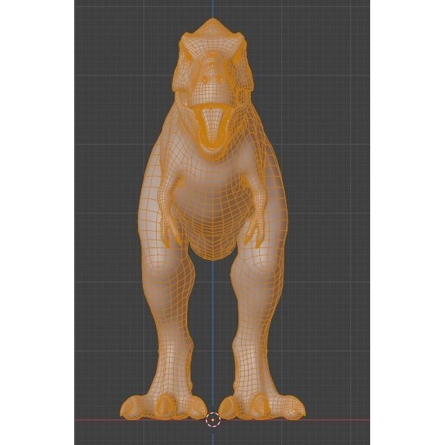 Tyrannosaurus Rex 3D Model – Low Poly Rigged Dinosaur, FBX