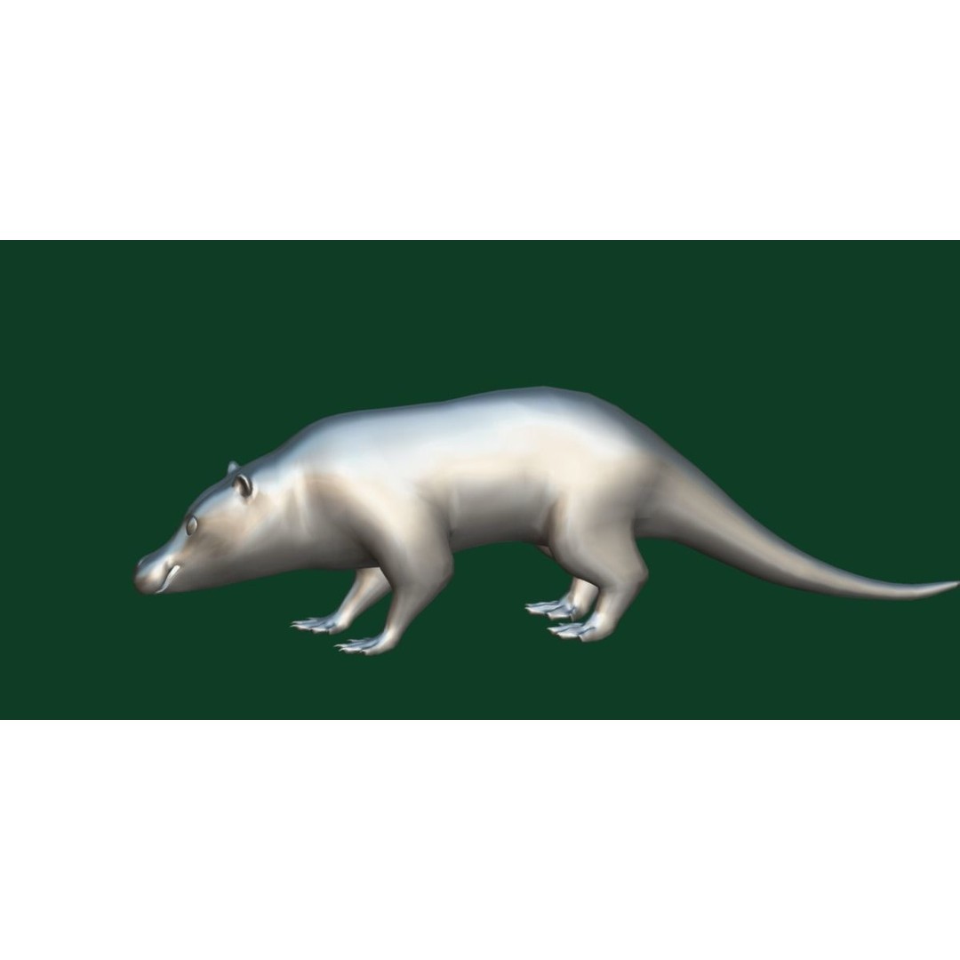 Otter Civet 3D Model – Low Poly Game Ready Character, FBX - View 19