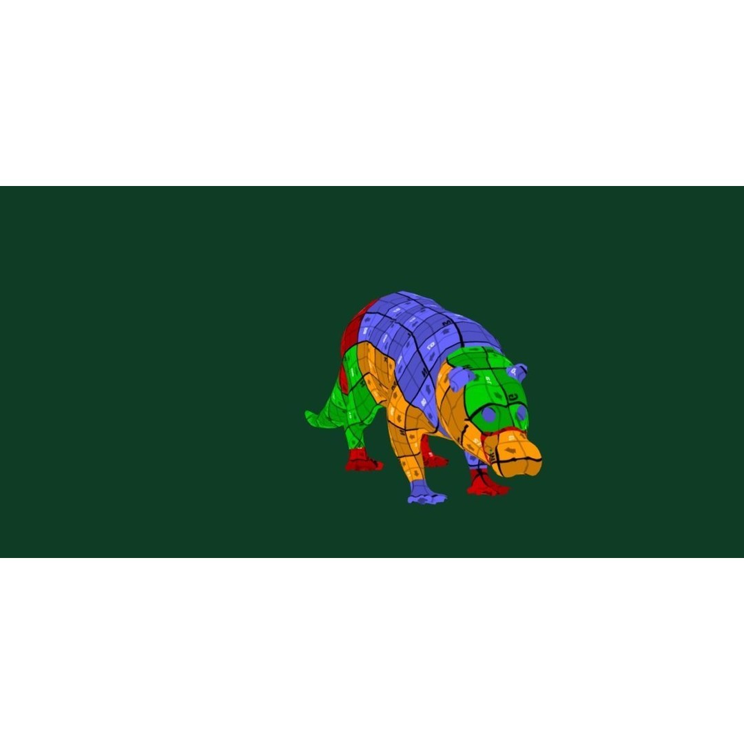 Otter Civet 3D Model – Low Poly Game Ready Character, FBX - View 8