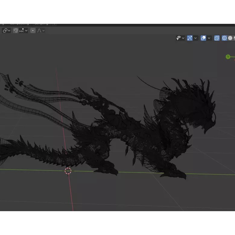 Mythical Beast Mount 3D Model – Low Poly Rigged Creature with Animations - View 11
