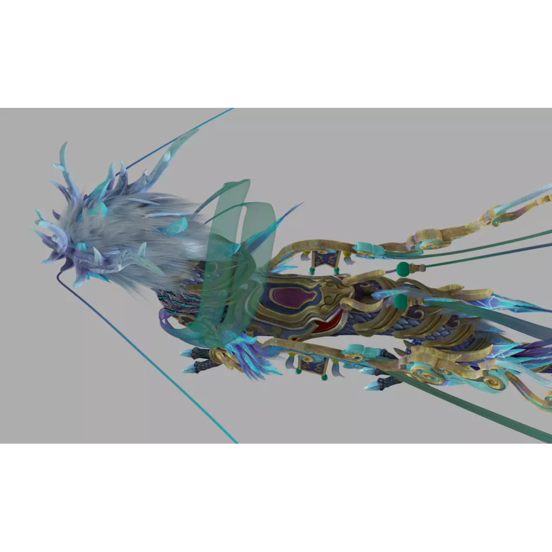 Mythical Beast Mount 3D Model – Low Poly Rigged Creature with Animations - View 7