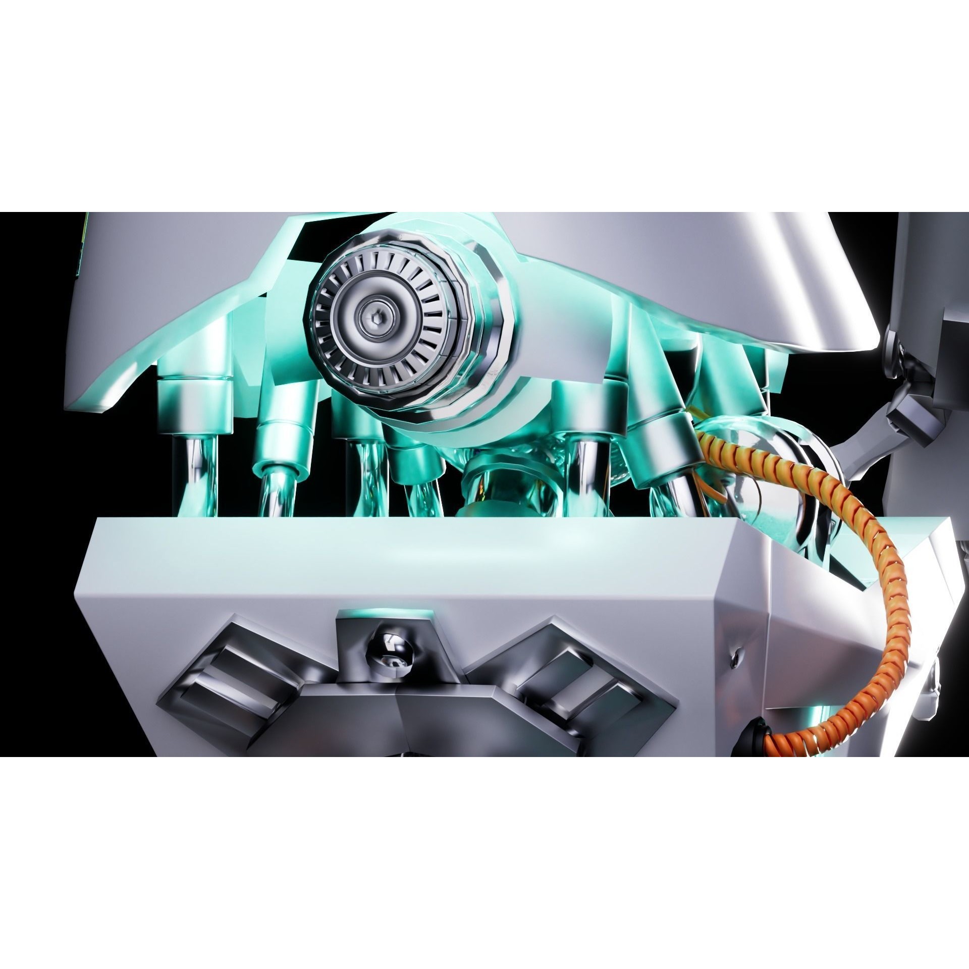 Robot - Low-Poly Game-Ready 3D Model - View 10