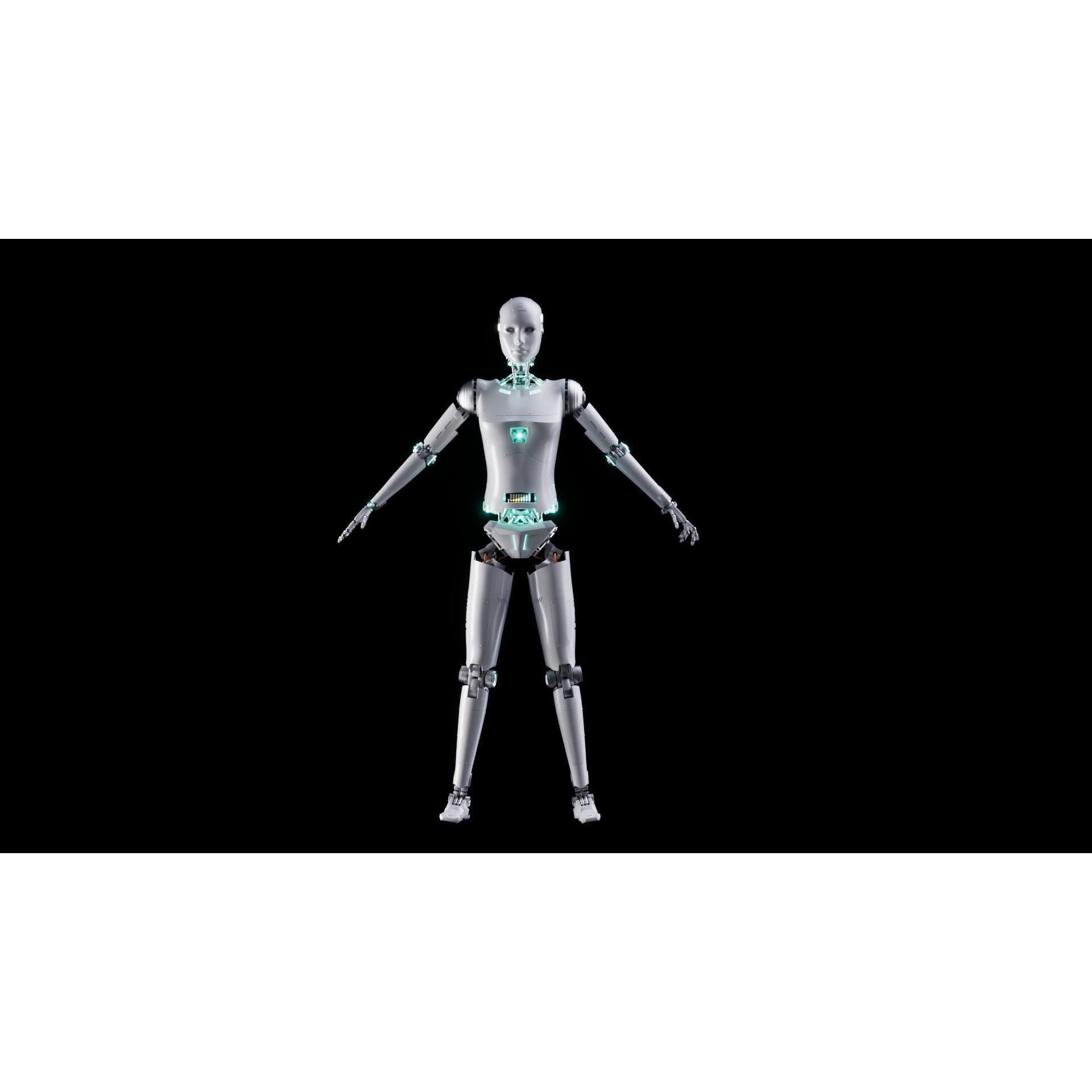 Robot - Low-Poly Game-Ready 3D Model - View 19