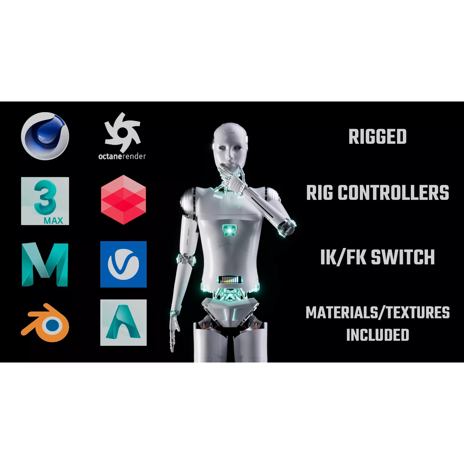 Robot - Low-Poly Game-Ready 3D Model - View 2