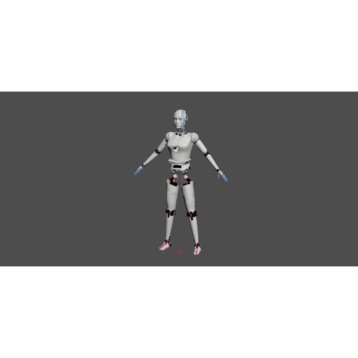 Robot - Low-Poly Game-Ready 3D Model - View 21