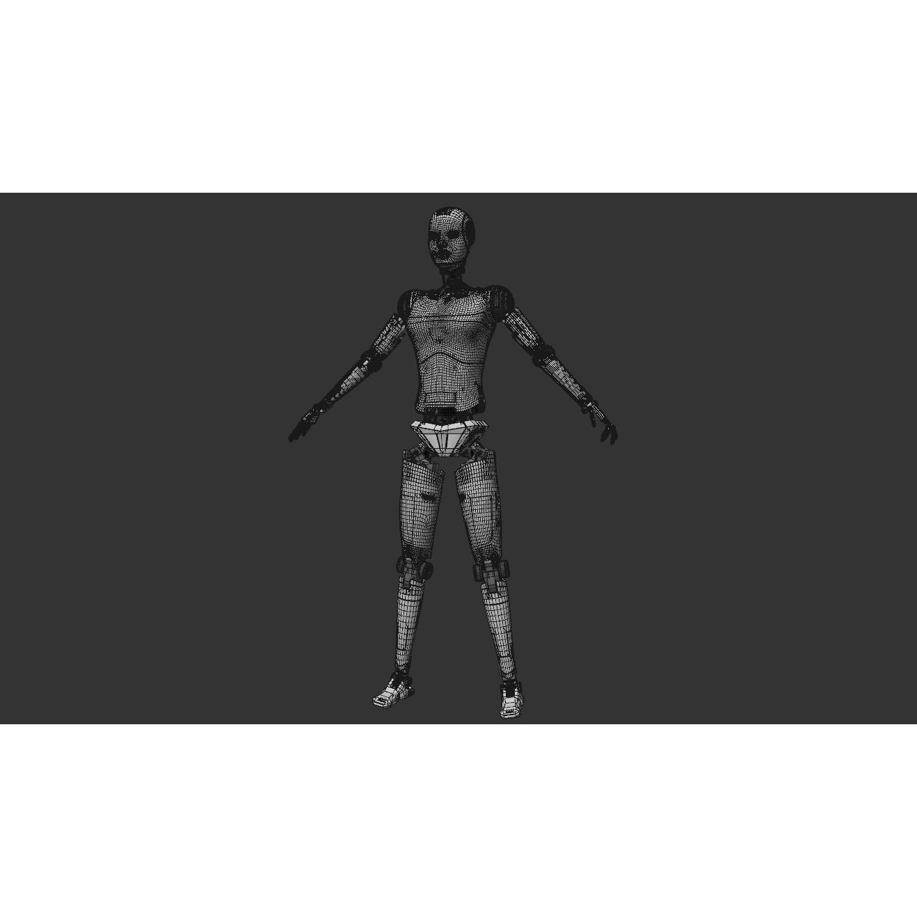 Robot - Low-Poly Game-Ready 3D Model - View 24