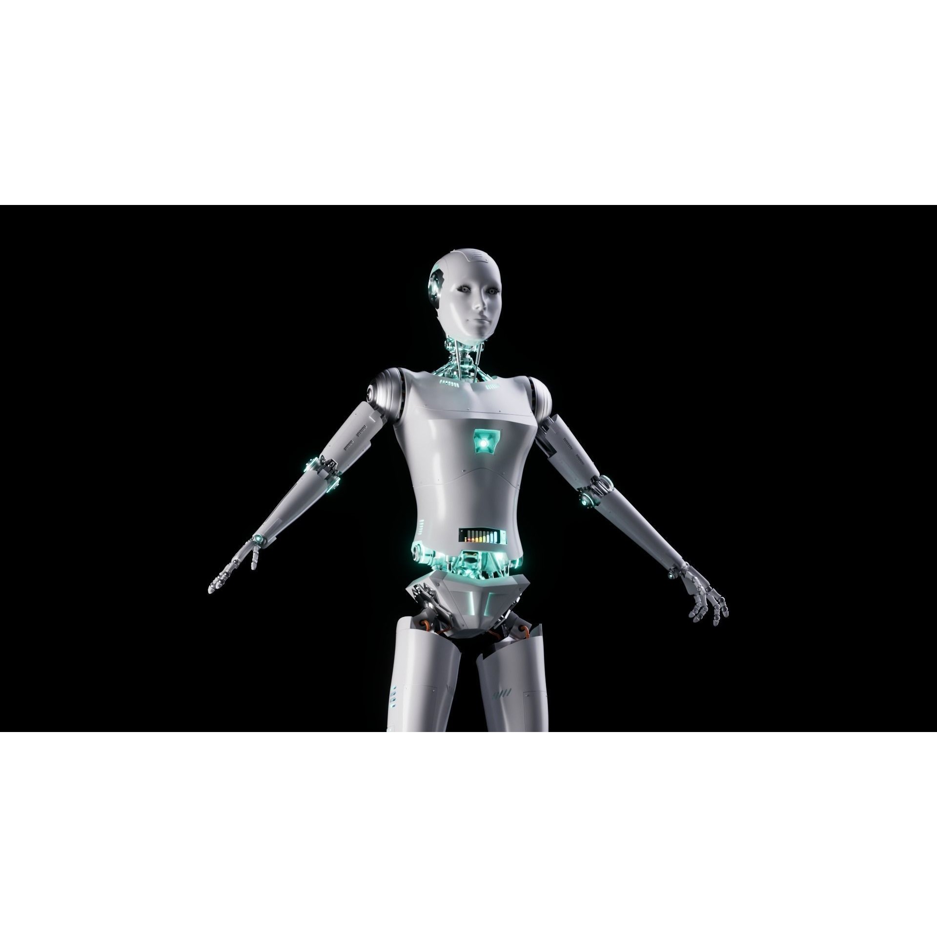Robot - Low-Poly Game-Ready 3D Model - View 3
