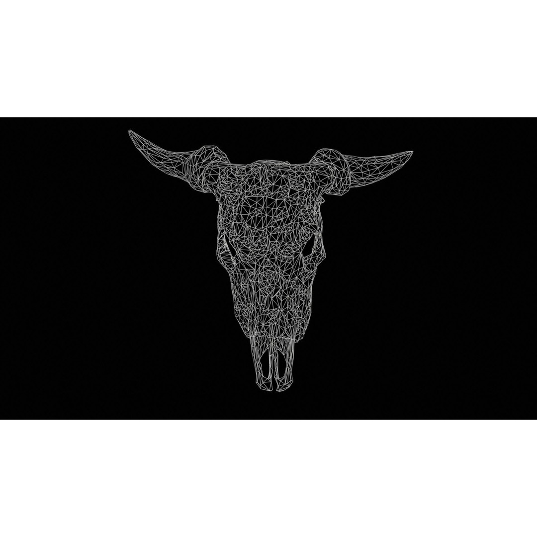 Dragon Decorated Skull 3D Model – Low Poly Game Asset, FBX, Blender - View 13