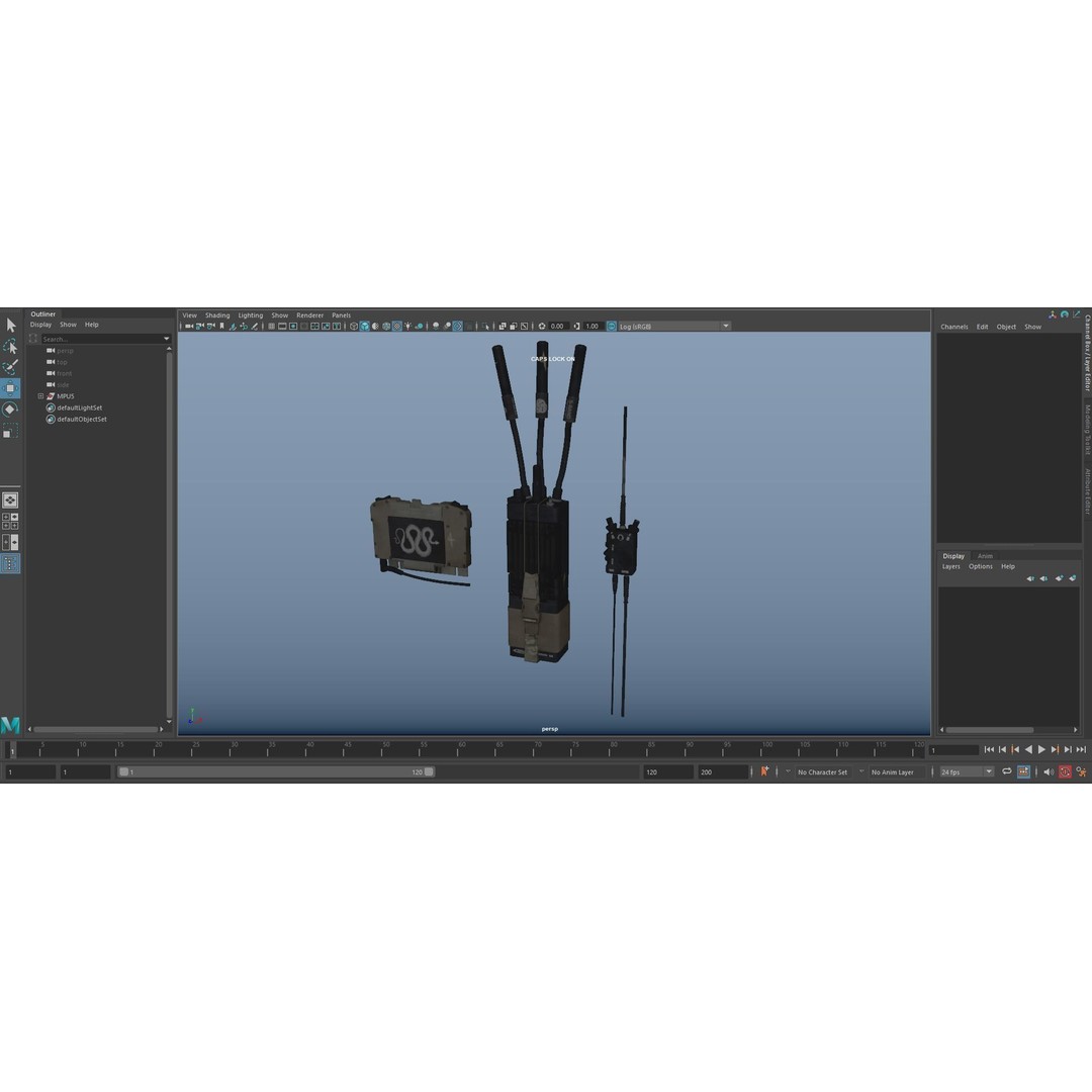 Military MPU5 Wave Relay Radio 3D Model – Game Ready PBR Asset, FBX, OBJ
