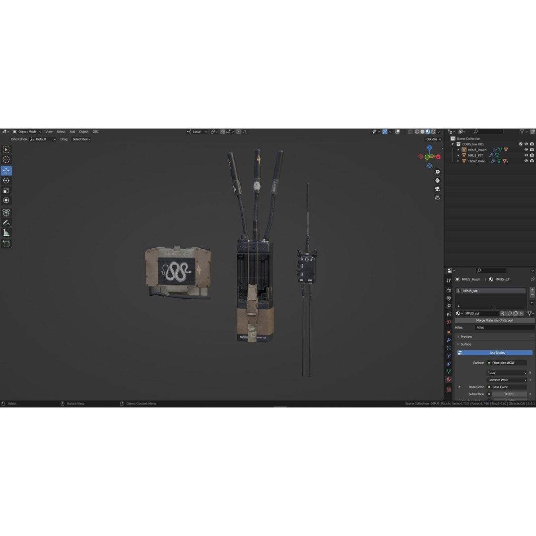 Military MPU5 Wave Relay Radio 3D Model – Game Ready PBR Asset, FBX, OBJ - View 11