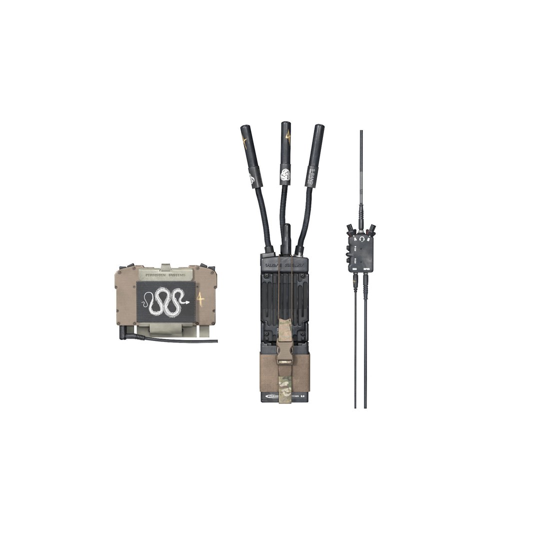 Military MPU5 Wave Relay Radio 3D Model – Game Ready PBR Asset, FBX, OBJ - View 3