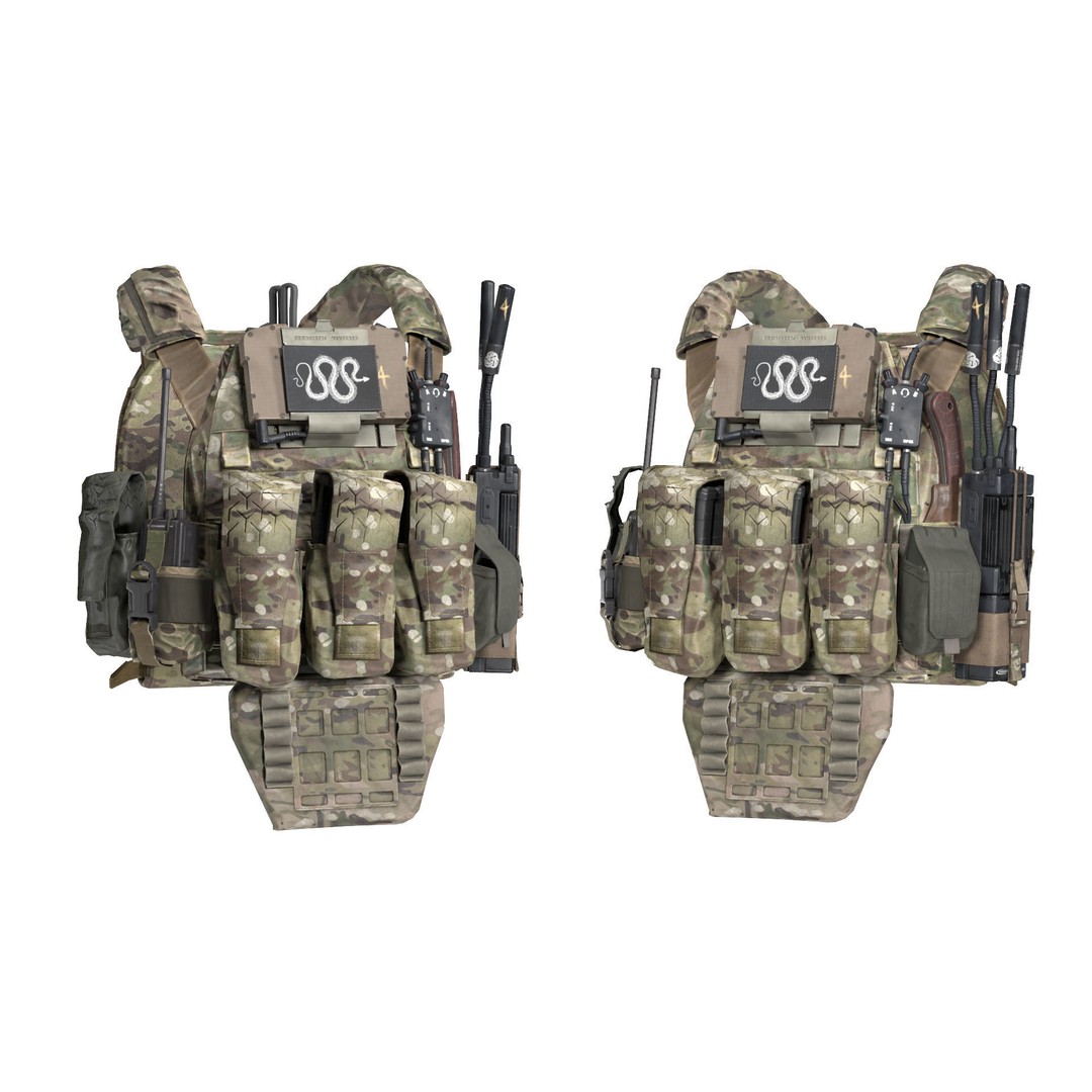 Military MPU5 Wave Relay Radio 3D Model – Game Ready PBR Asset, FBX, OBJ - View 9