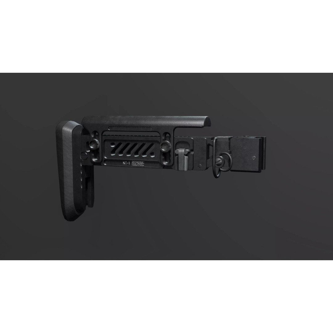 ZenitCo Pt1 Stock 3D Model – High Poly Rigged Weapon with PBR Textures - View 2
