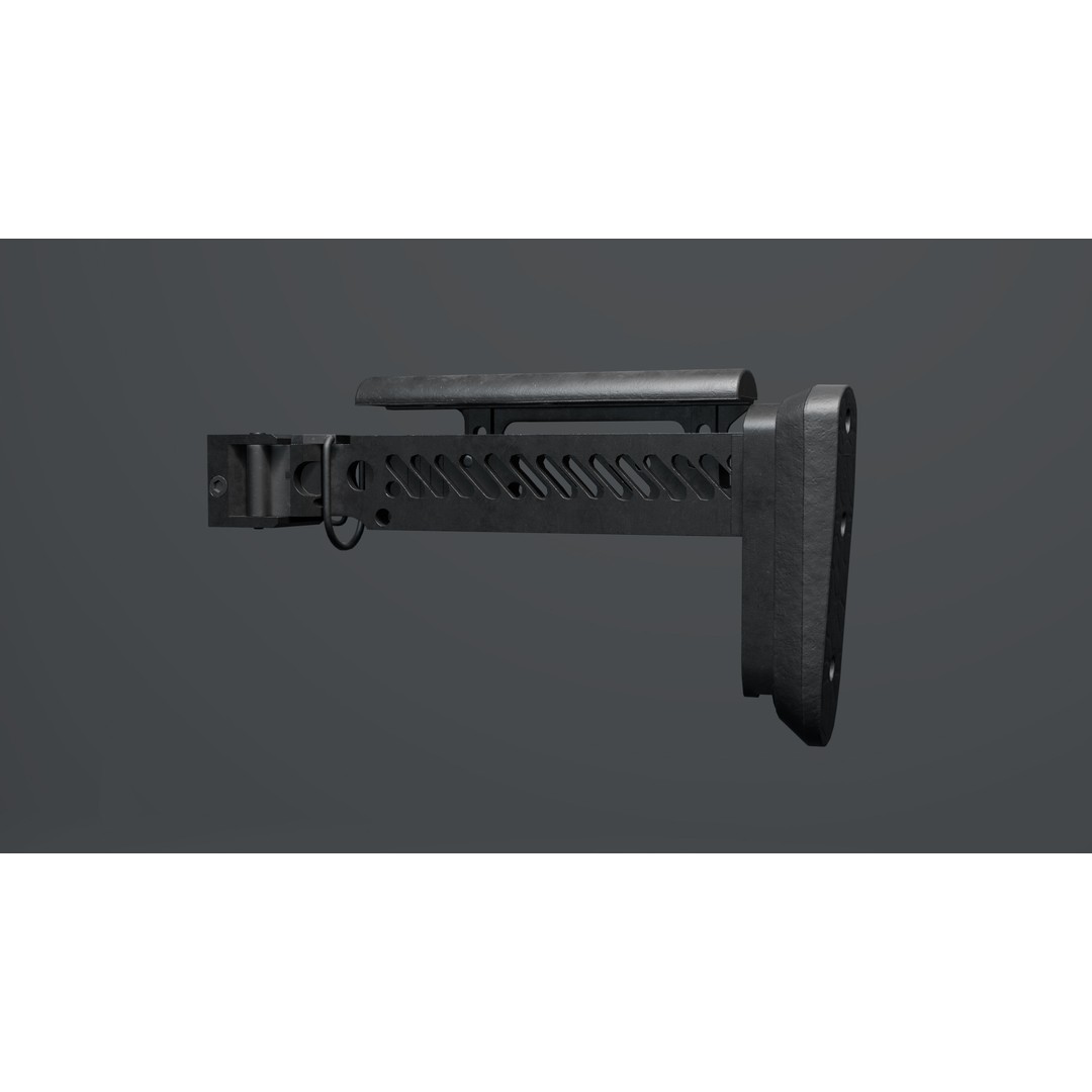 ZenitCo Pt1 Stock 3D Model – High Poly Rigged Weapon with PBR Textures - View 3