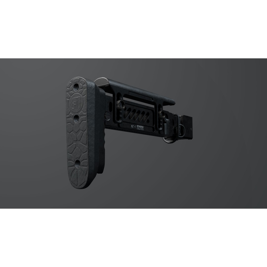 ZenitCo Pt1 Stock 3D Model – High Poly Rigged Weapon with PBR Textures - View 6