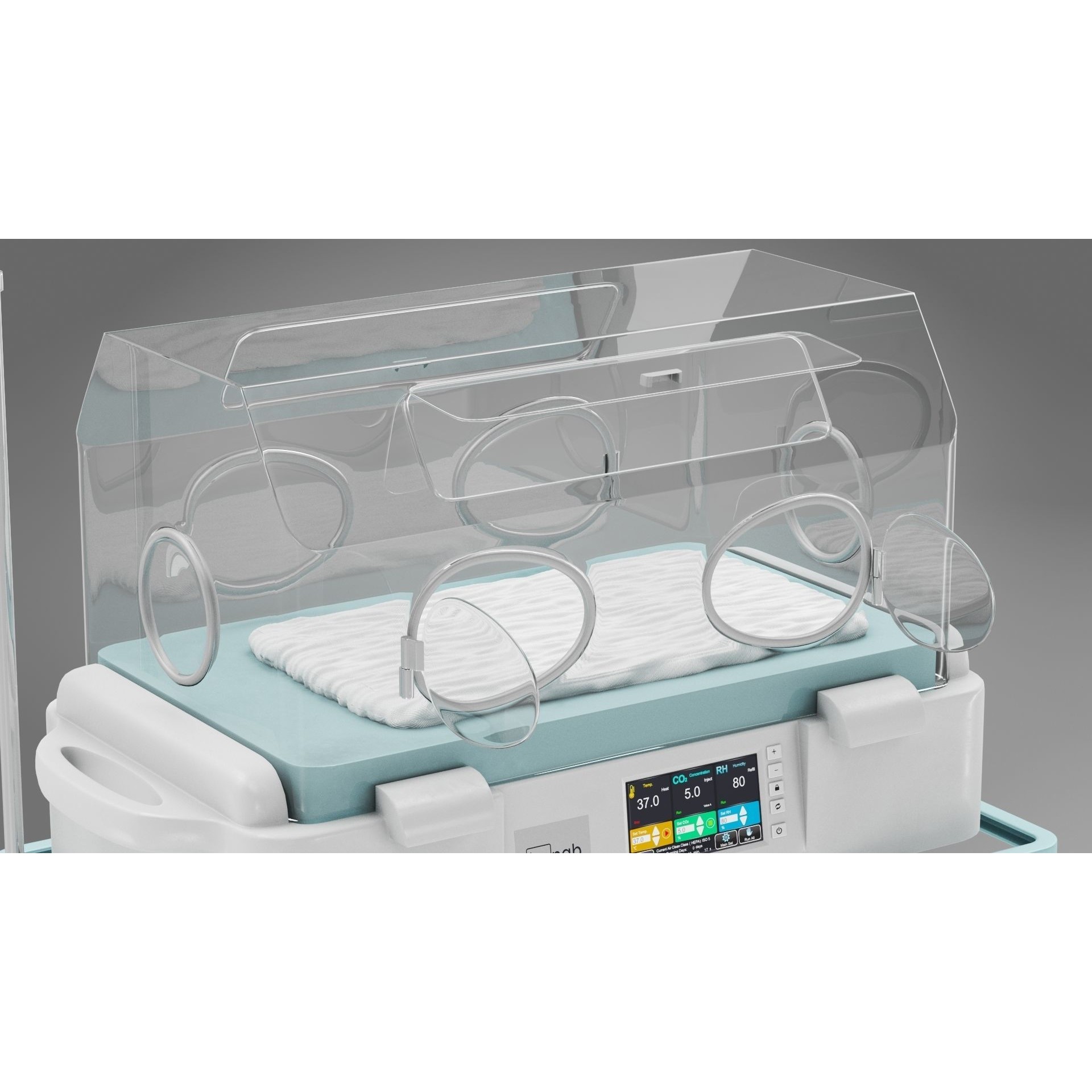 Baby Incubator - Low-Poly Game-Ready 3D Model - View 10