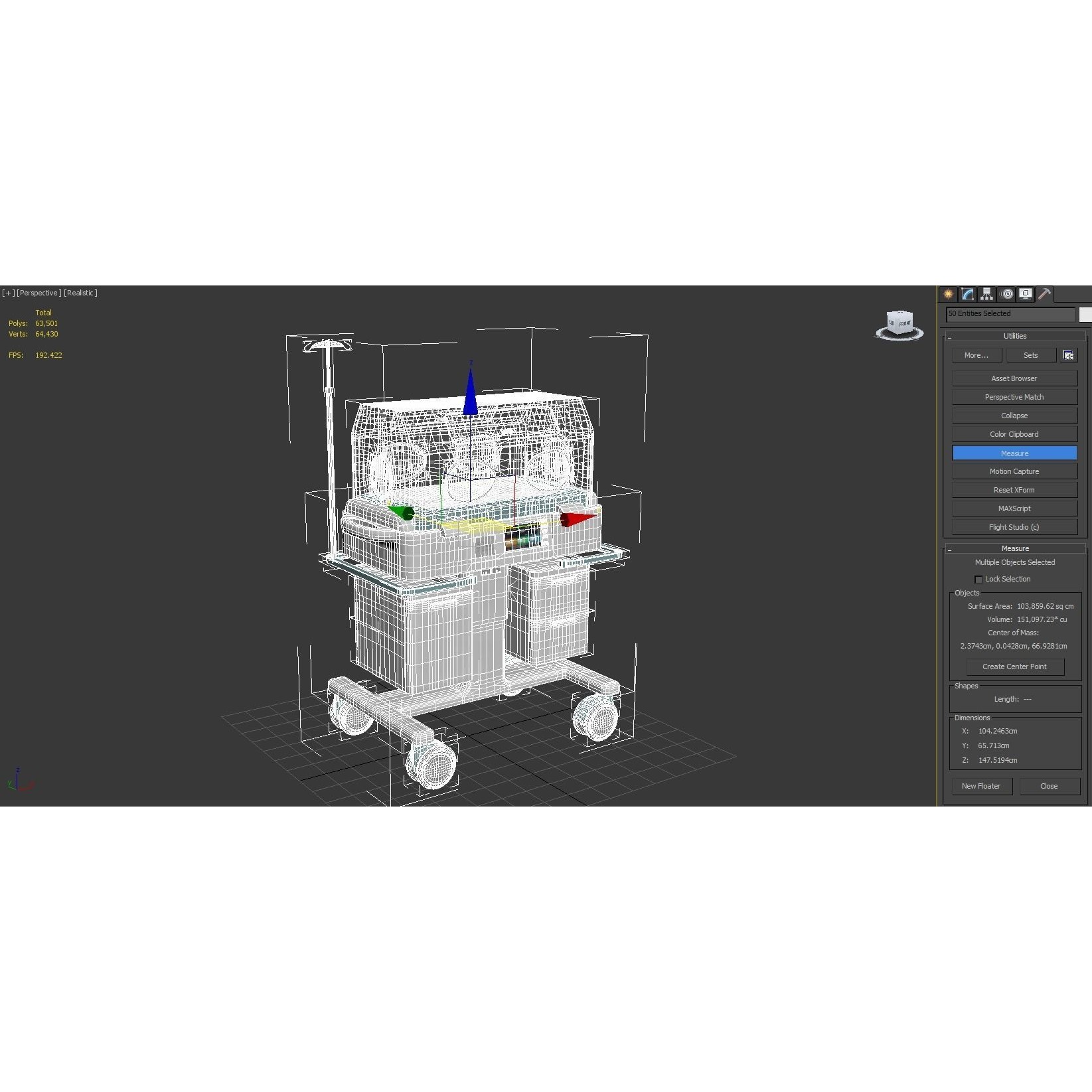 Baby Incubator - Low-Poly Game-Ready 3D Model - View 13