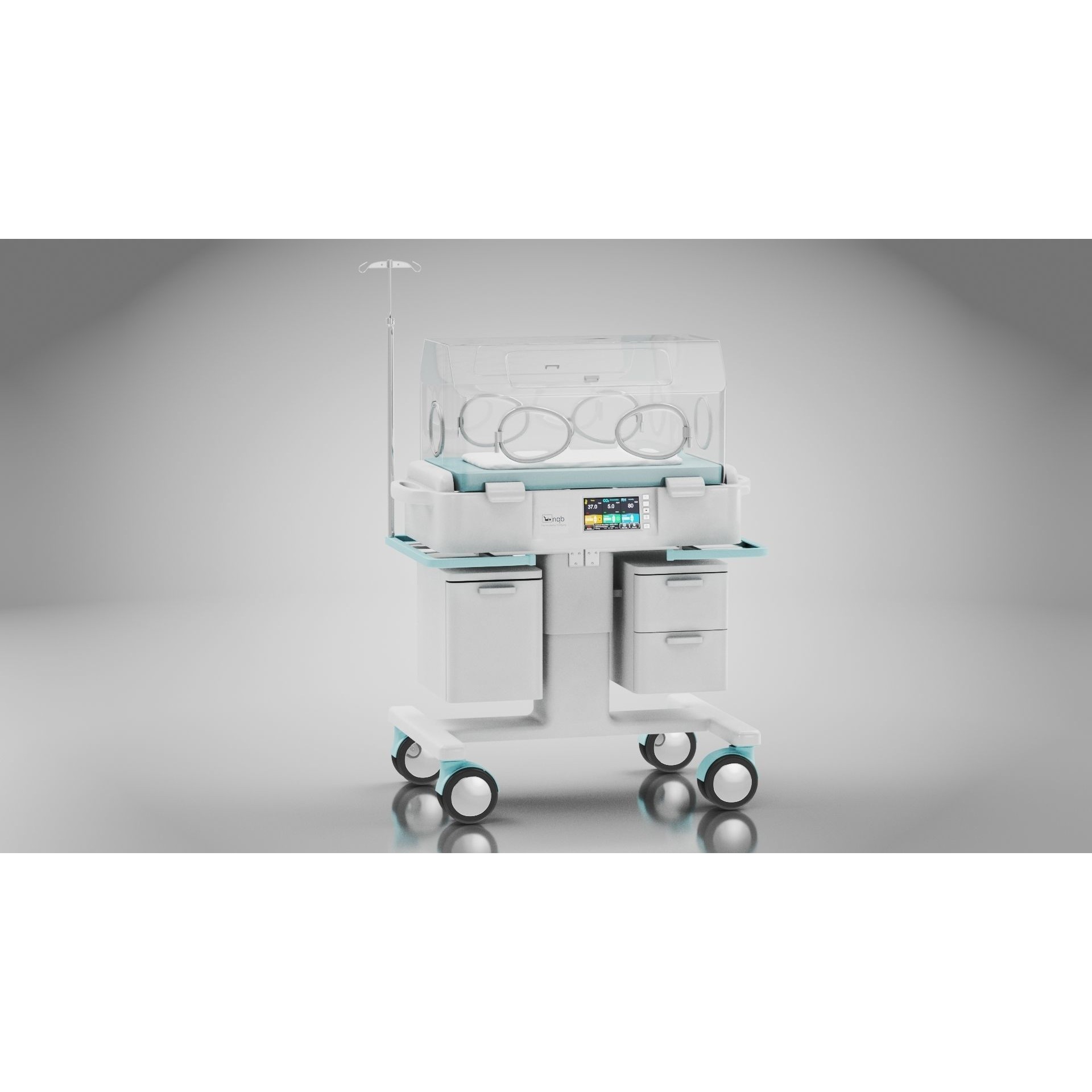 Baby Incubator - Low-Poly Game-Ready 3D Model - View 14
