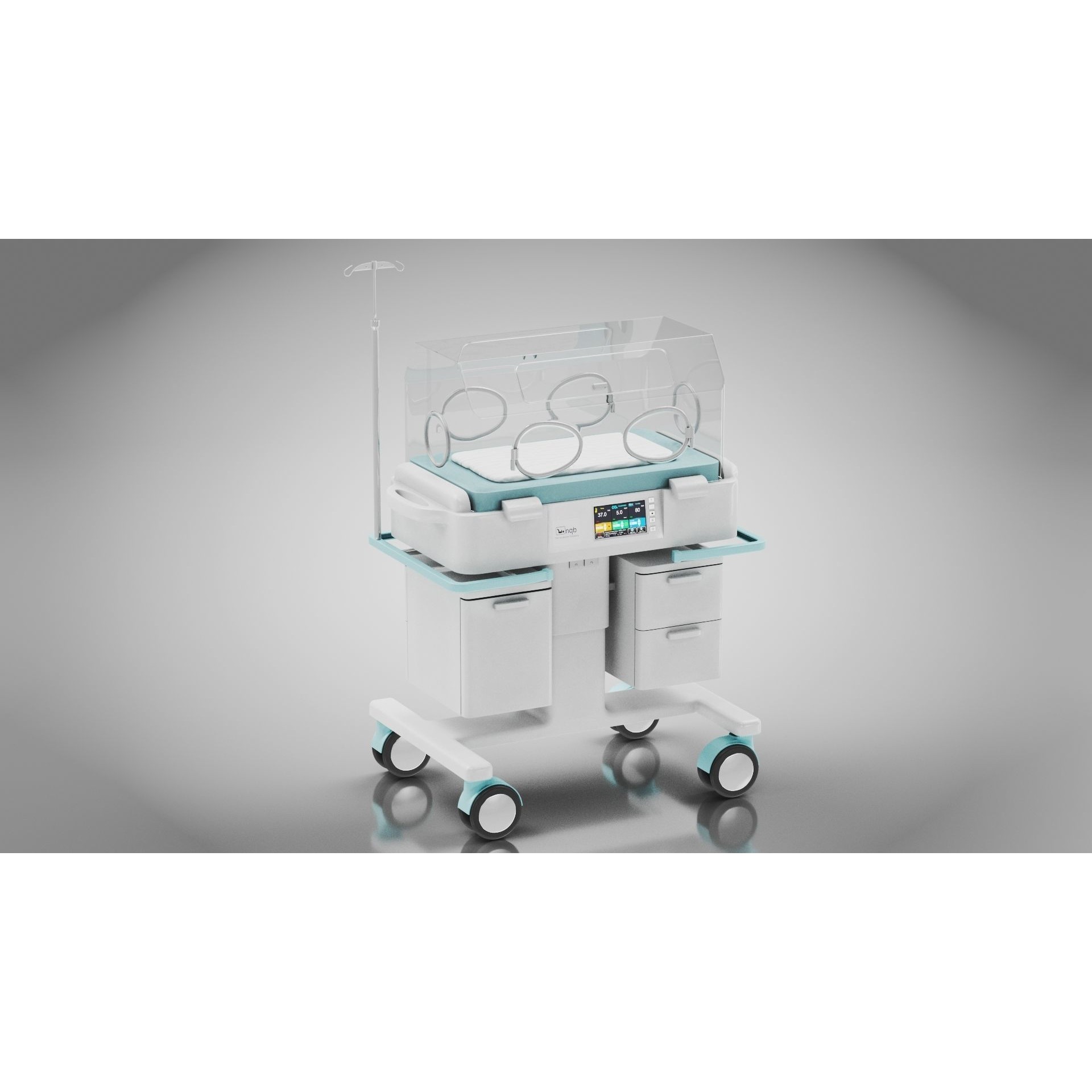 Baby Incubator - Low-Poly Game-Ready 3D Model - View 15