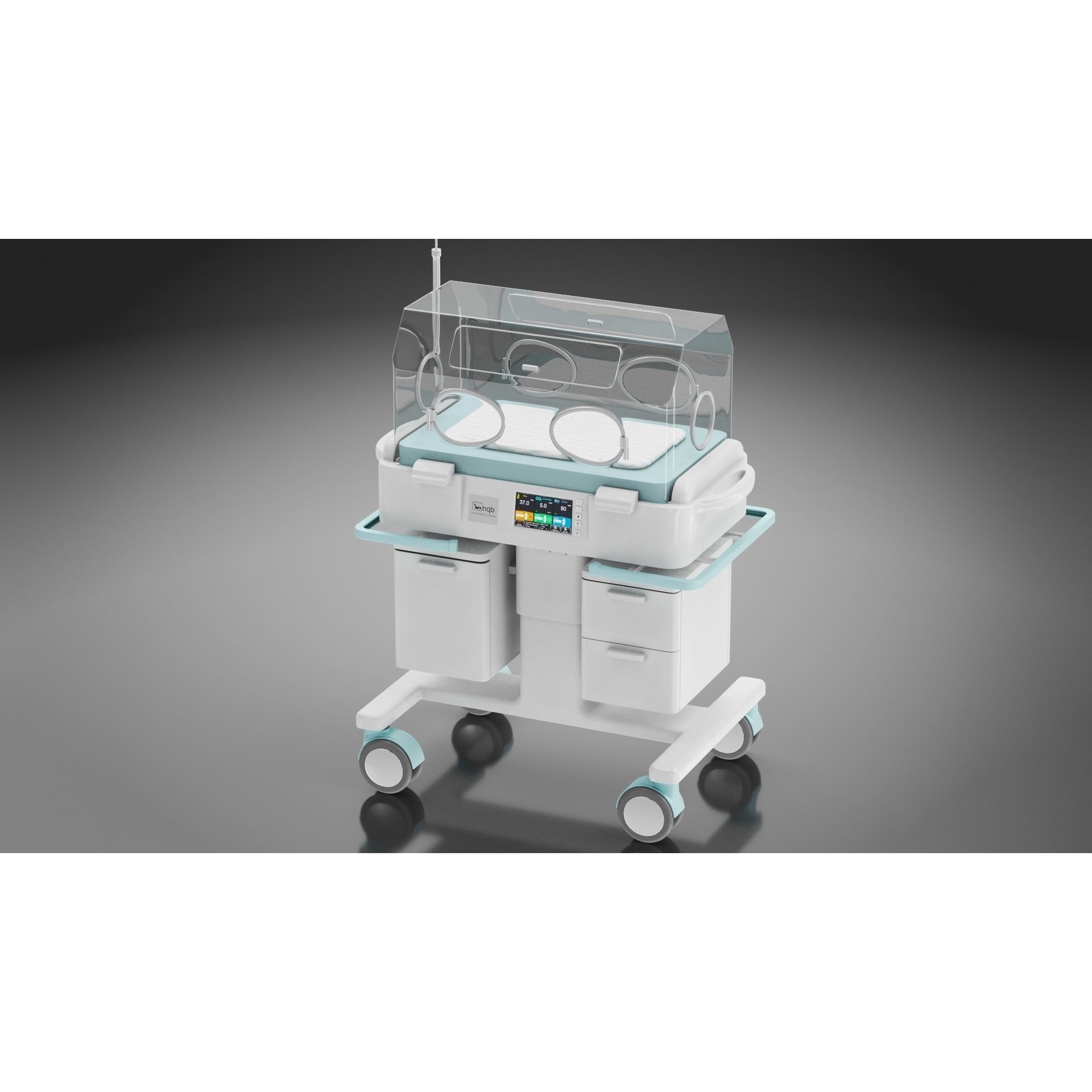 Baby Incubator - Low-Poly Game-Ready 3D Model - View 16