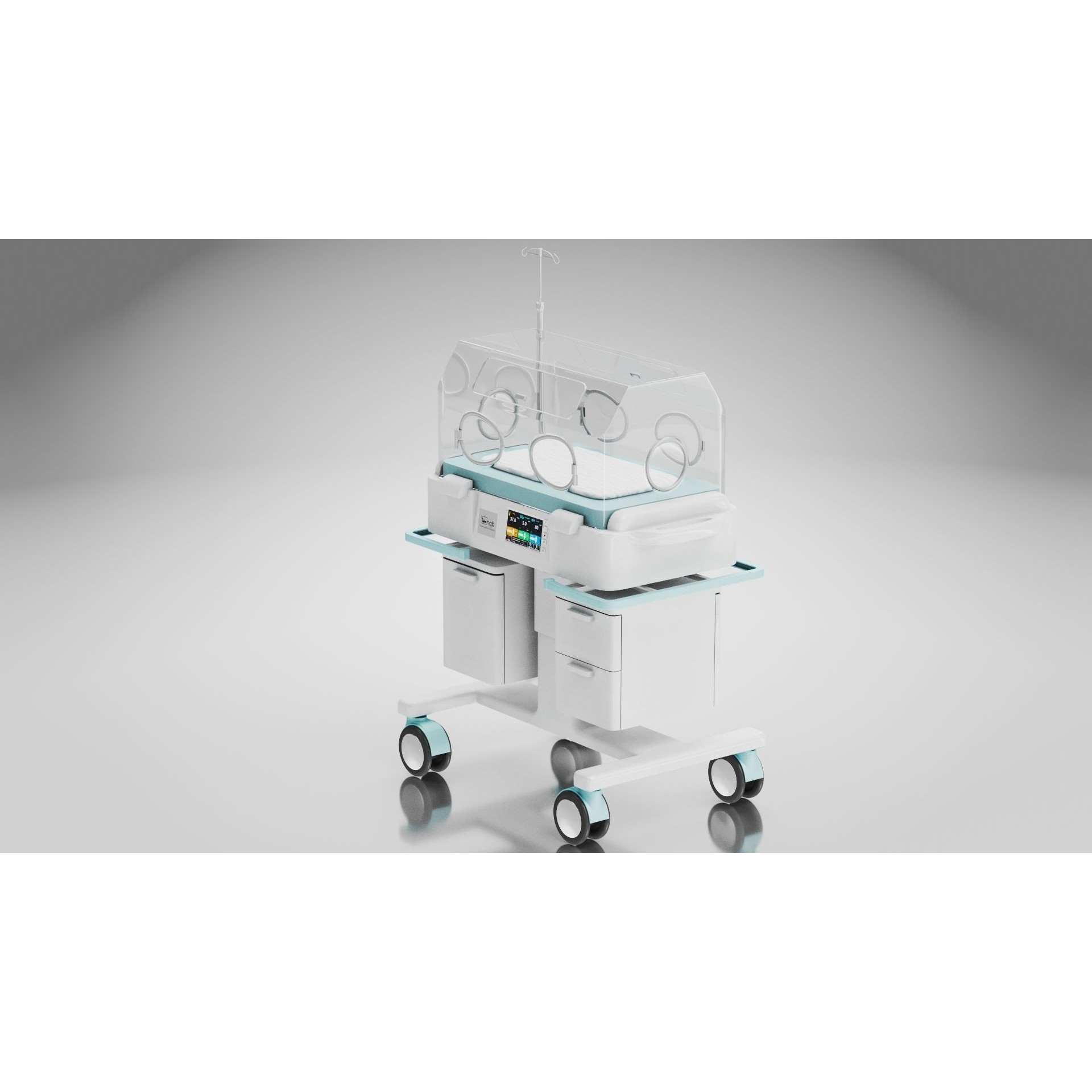 Baby Incubator - Low-Poly Game-Ready 3D Model - View 17