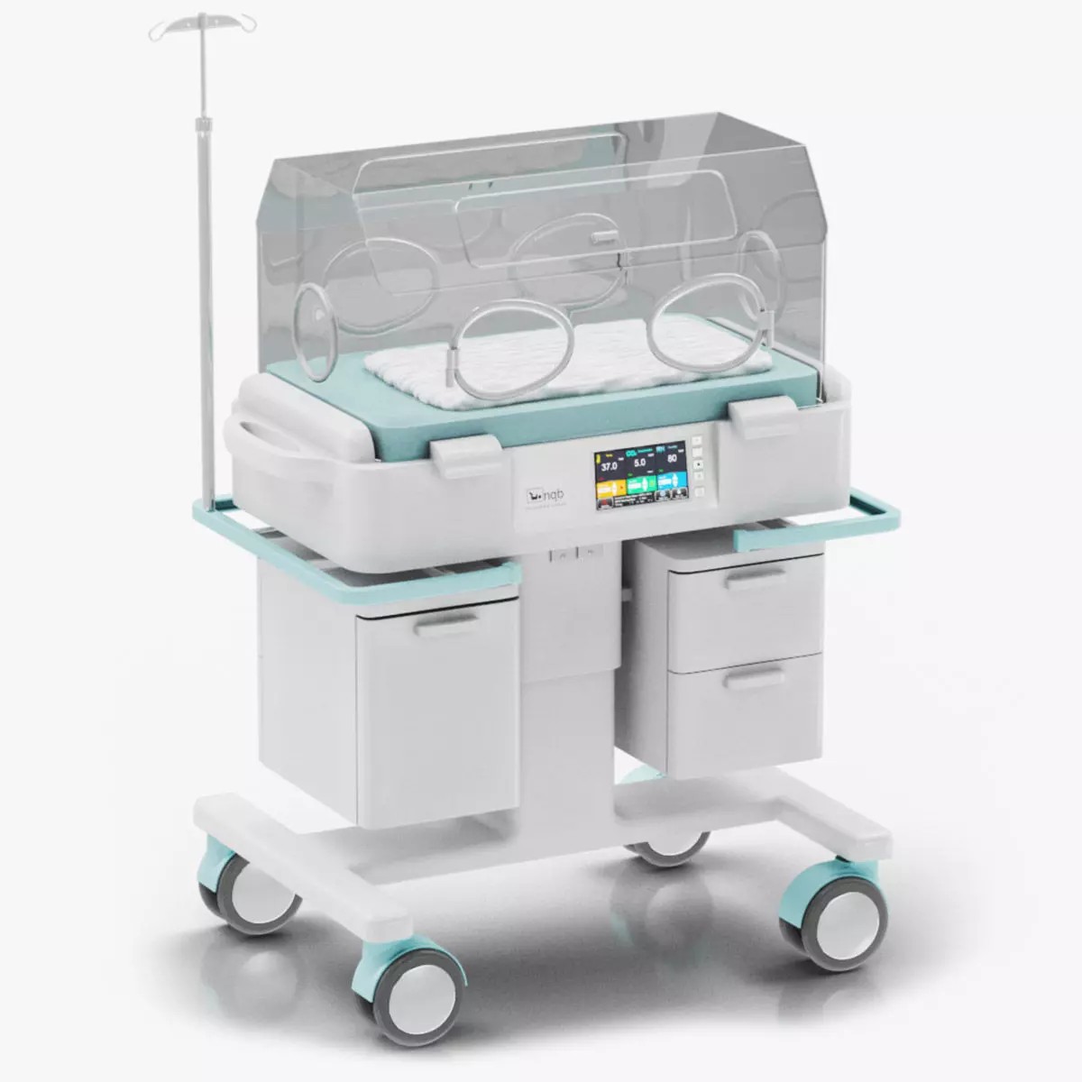 Baby Incubator - Low-Poly Game-Ready 3D Model - View 2