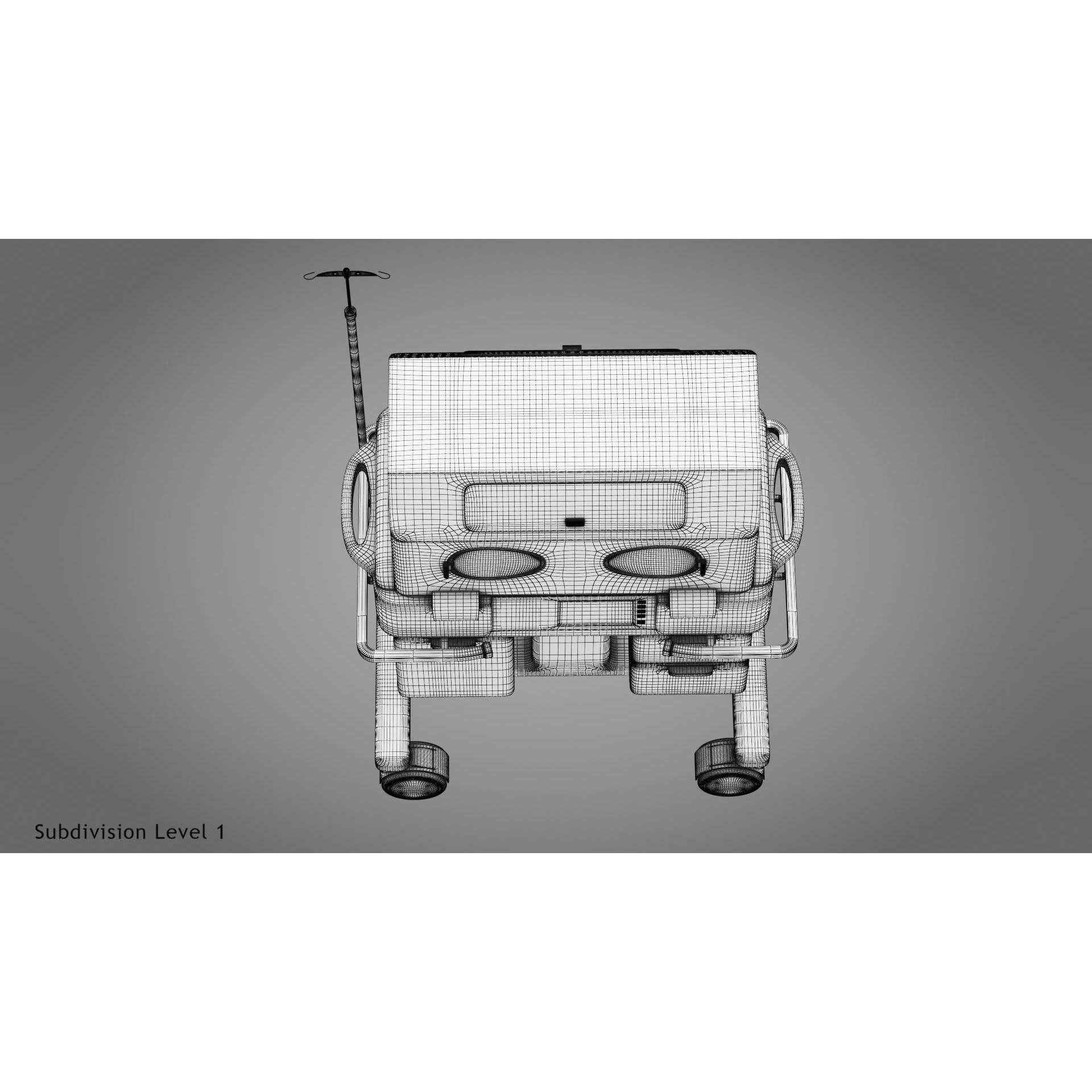 Baby Incubator - Low-Poly Game-Ready 3D Model - View 27