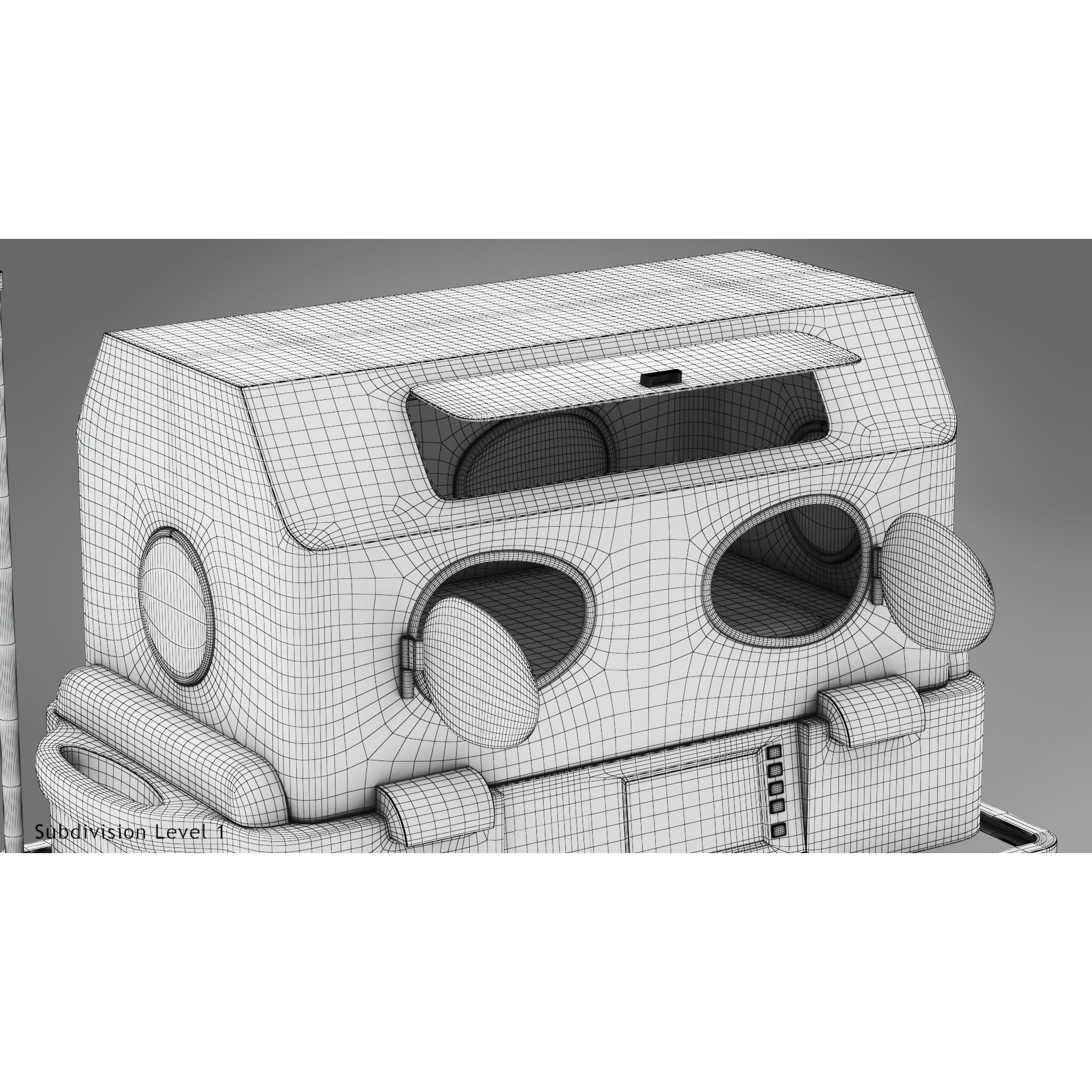 Baby Incubator - Low-Poly Game-Ready 3D Model - View 29